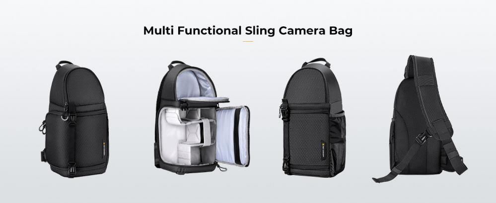  K&F Concept Kameravska Sling 10L - Skydda Systemkameror & Objektiv