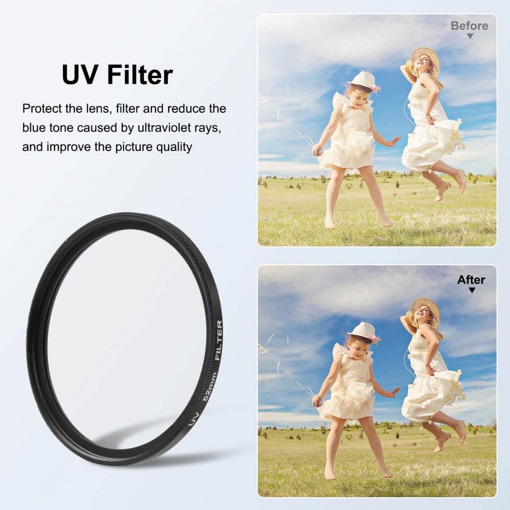  Puluz 52mm CPL & UV-filter med Adapter fr GoPro Hero12/11