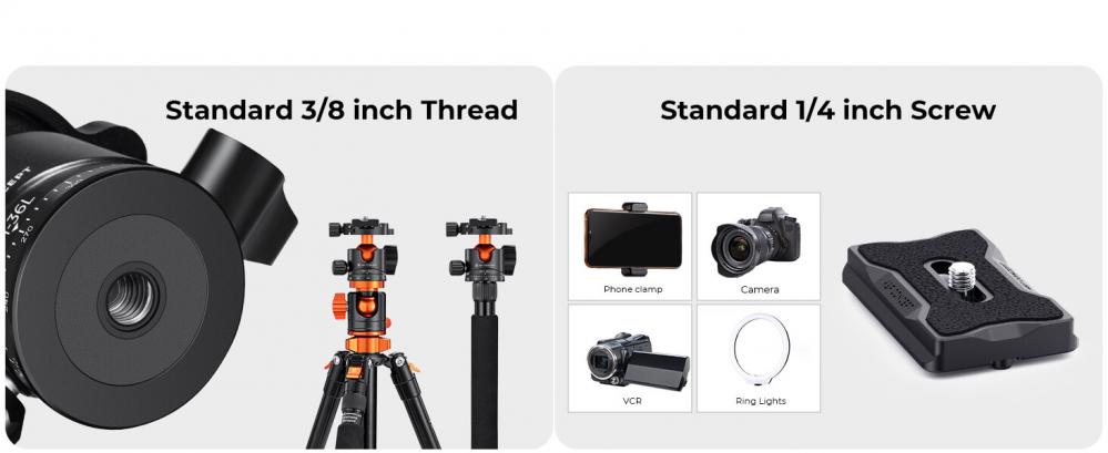  K&F Concept Kulled med panoramaindexering fr kamerastativ 16kg