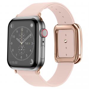  Armband med roséguldspänne för Apple Watch 45/44/42mm