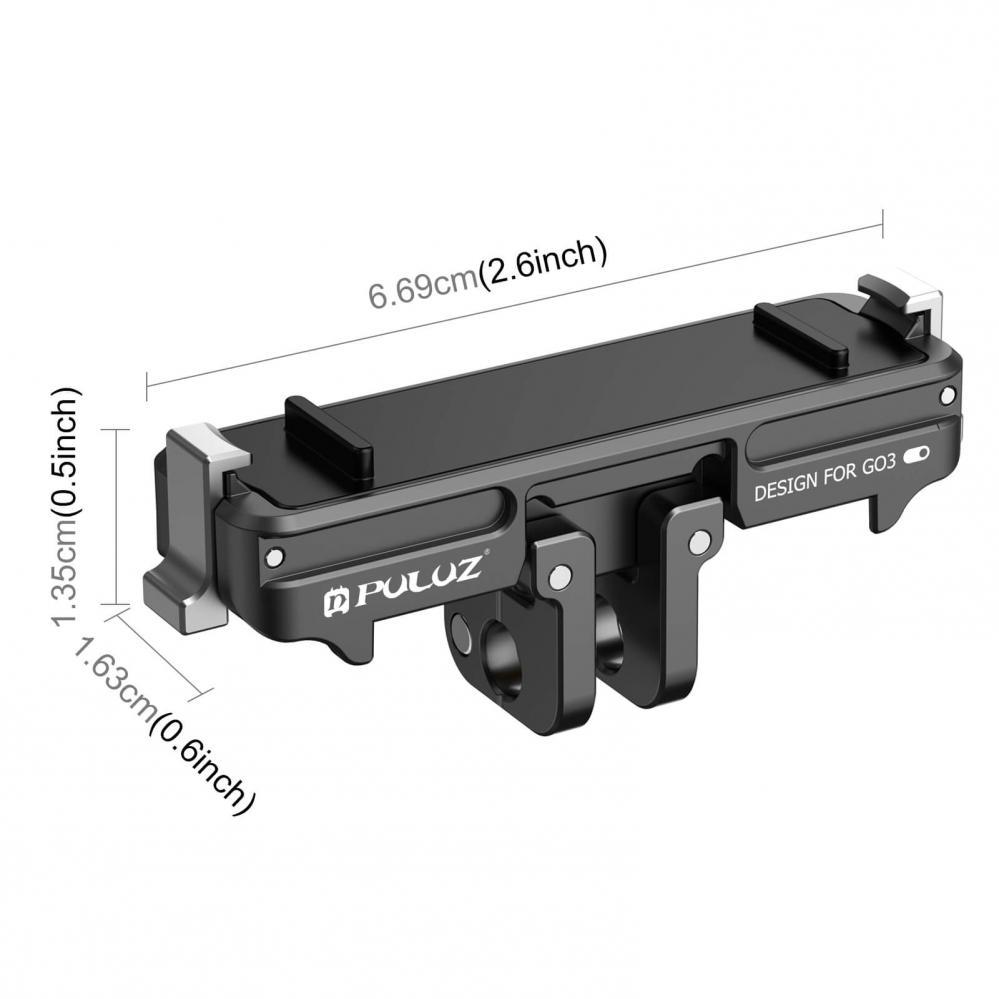  Puluz Folding Fingers ABS med 1/4-tum gnga magnetfste fr Insta360 G03/GO3S