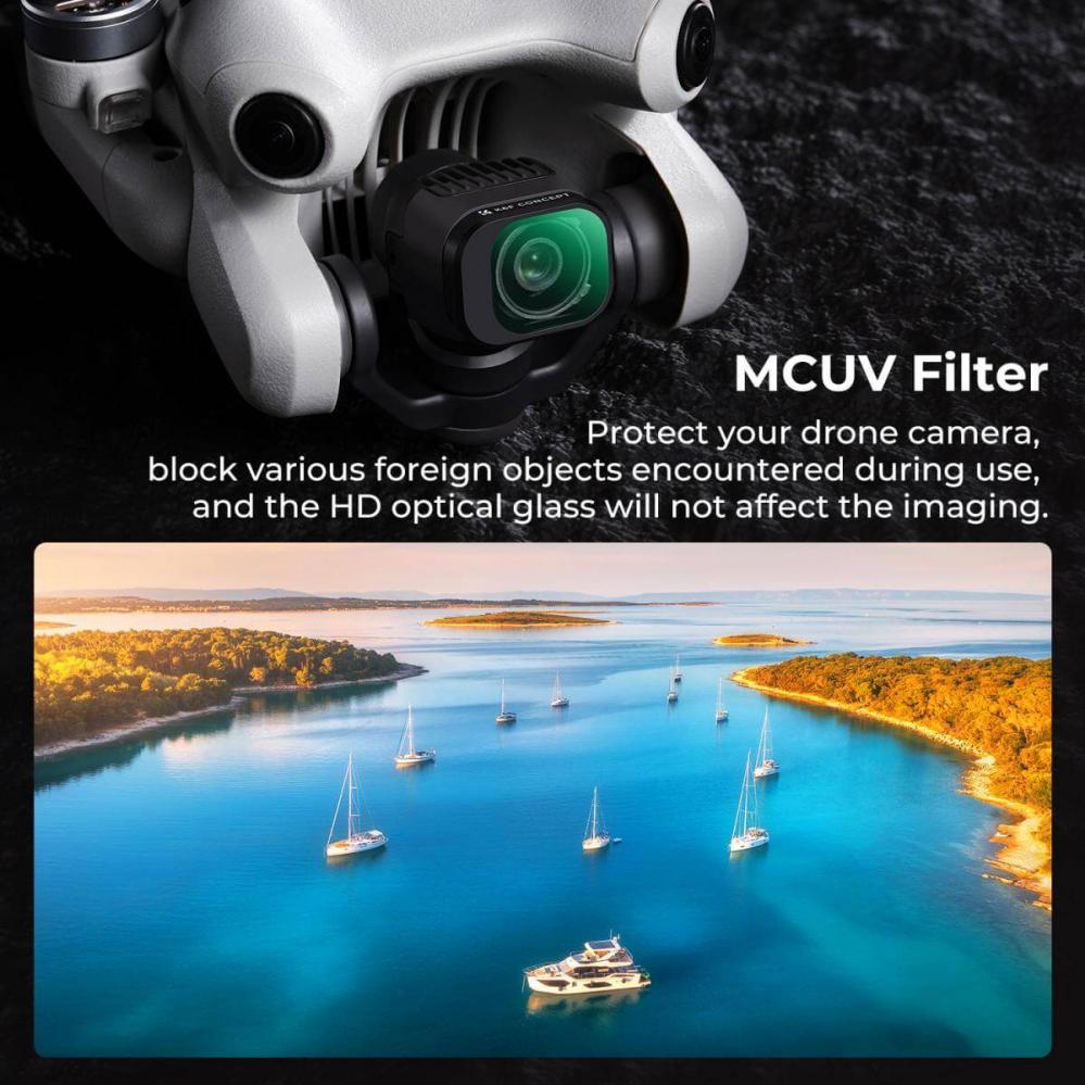  K&F Concept Filterpaket 4st UV+CPL+ND2-32+ND32-512 fr DJI Mini 4 Pro