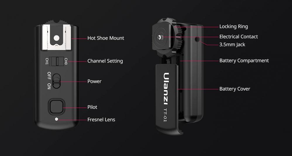  Ulanzi TT-01 Trdls blixtutlsare fr kamerablixt F32