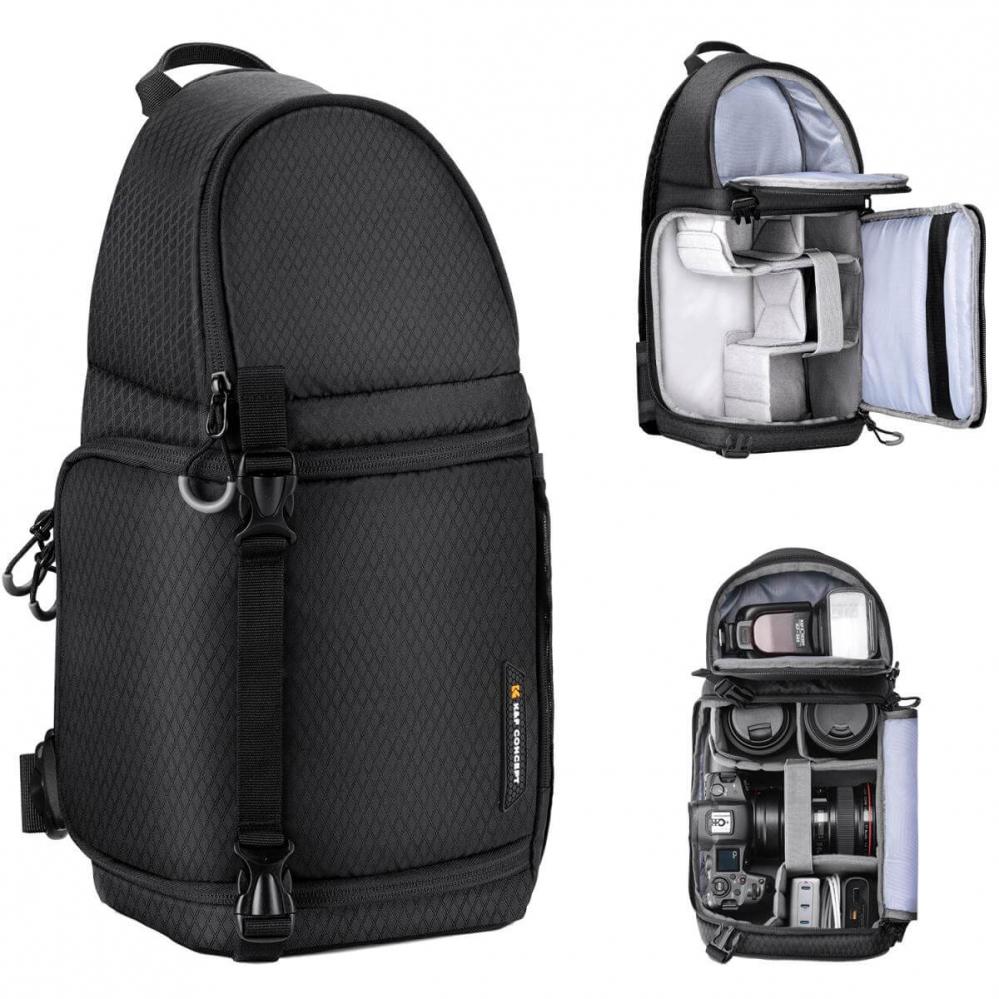  K&F Concept Kameravska Sling 10L - Skydda Systemkameror & Objektiv