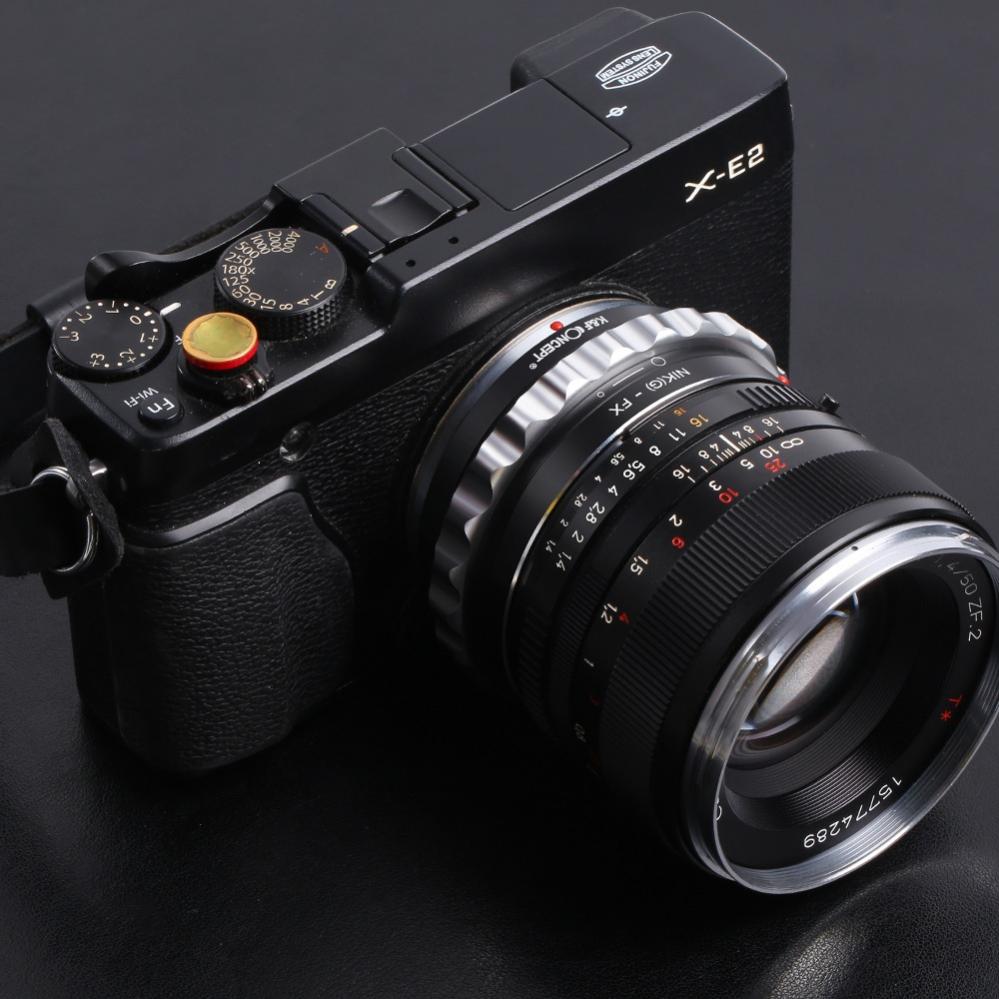  K&F Concept Objektivadapter till Nikon G objektiv fr Fujifilm X kamerahus