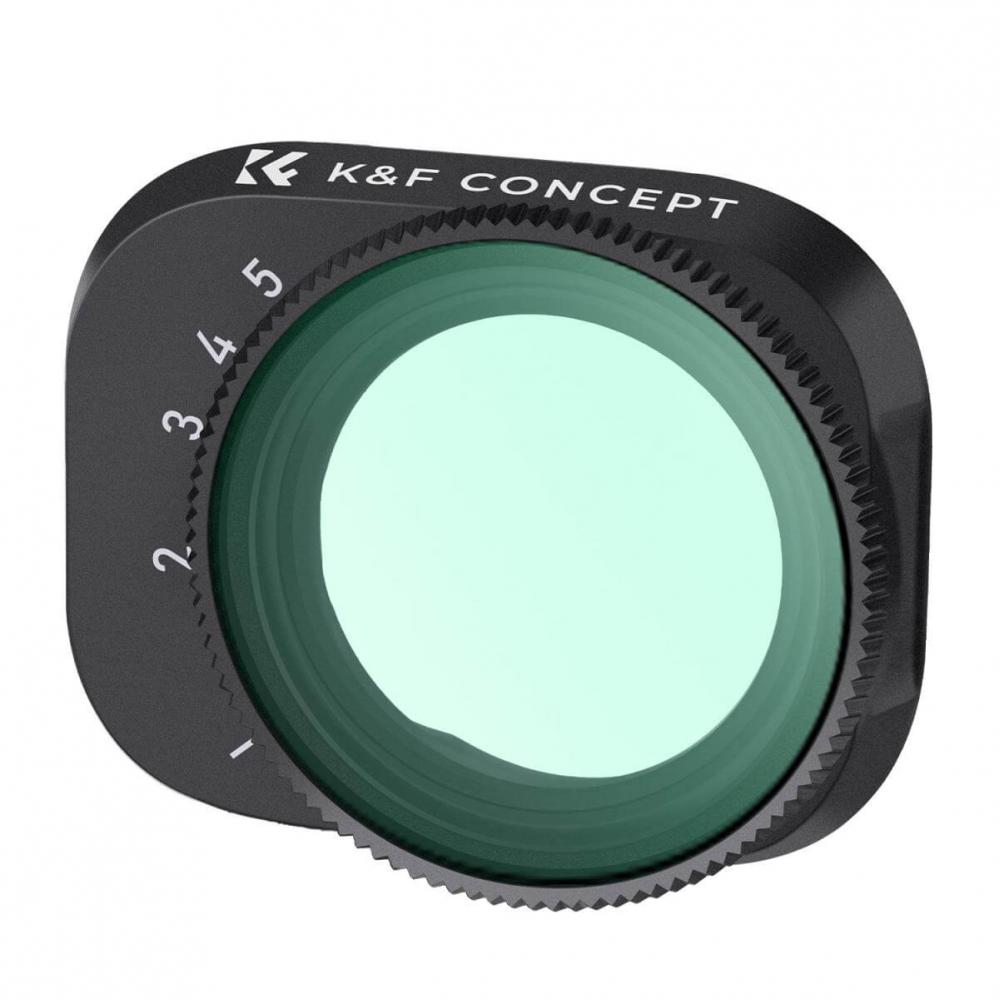  K&F Concept Variabelt ND-filter ND2-ND32 1-5 stopp fr DJI Mini 3 Pro & Mini 3