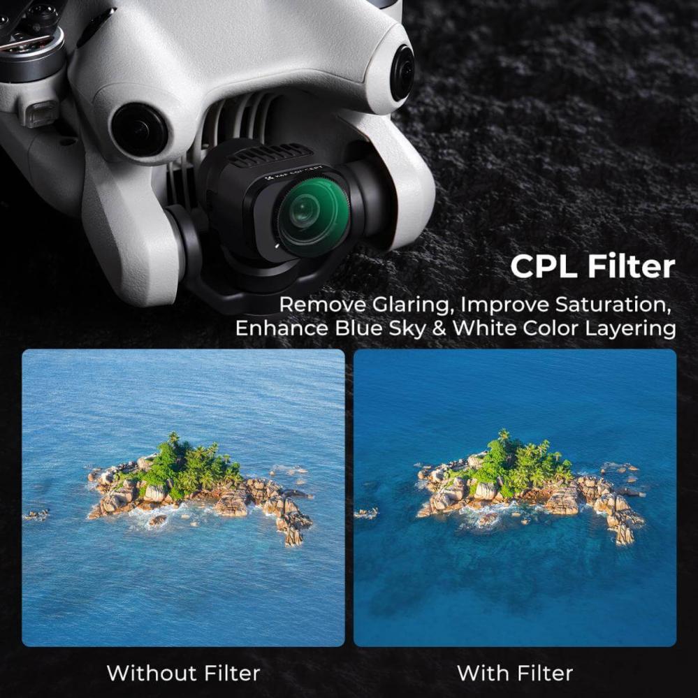  K&F Concept Filterpaket 4st UV+CPL+ND2-32+ND32-512 fr DJI Mini 4 Pro