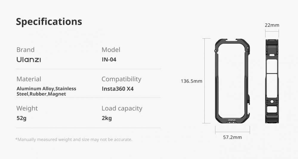  Ulanzi Kamerabur fr Insta360 X4