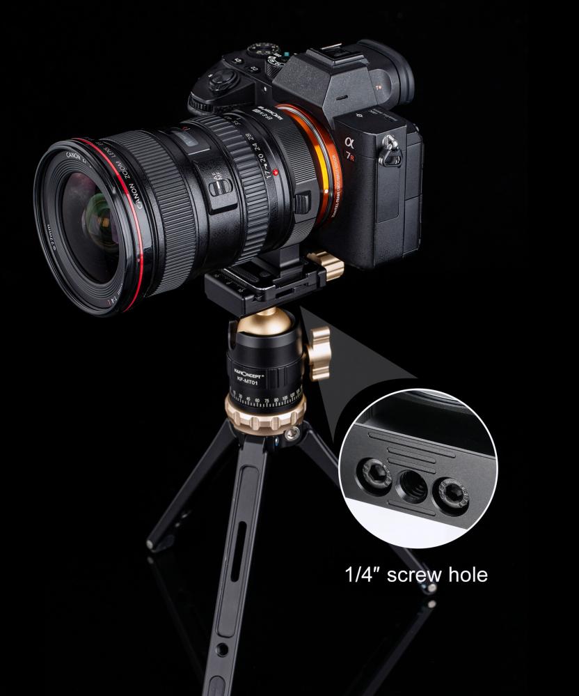  K&F Concept Objektivadapter elektr till Canon EF/EF-S objektiv fr Sony E kamera