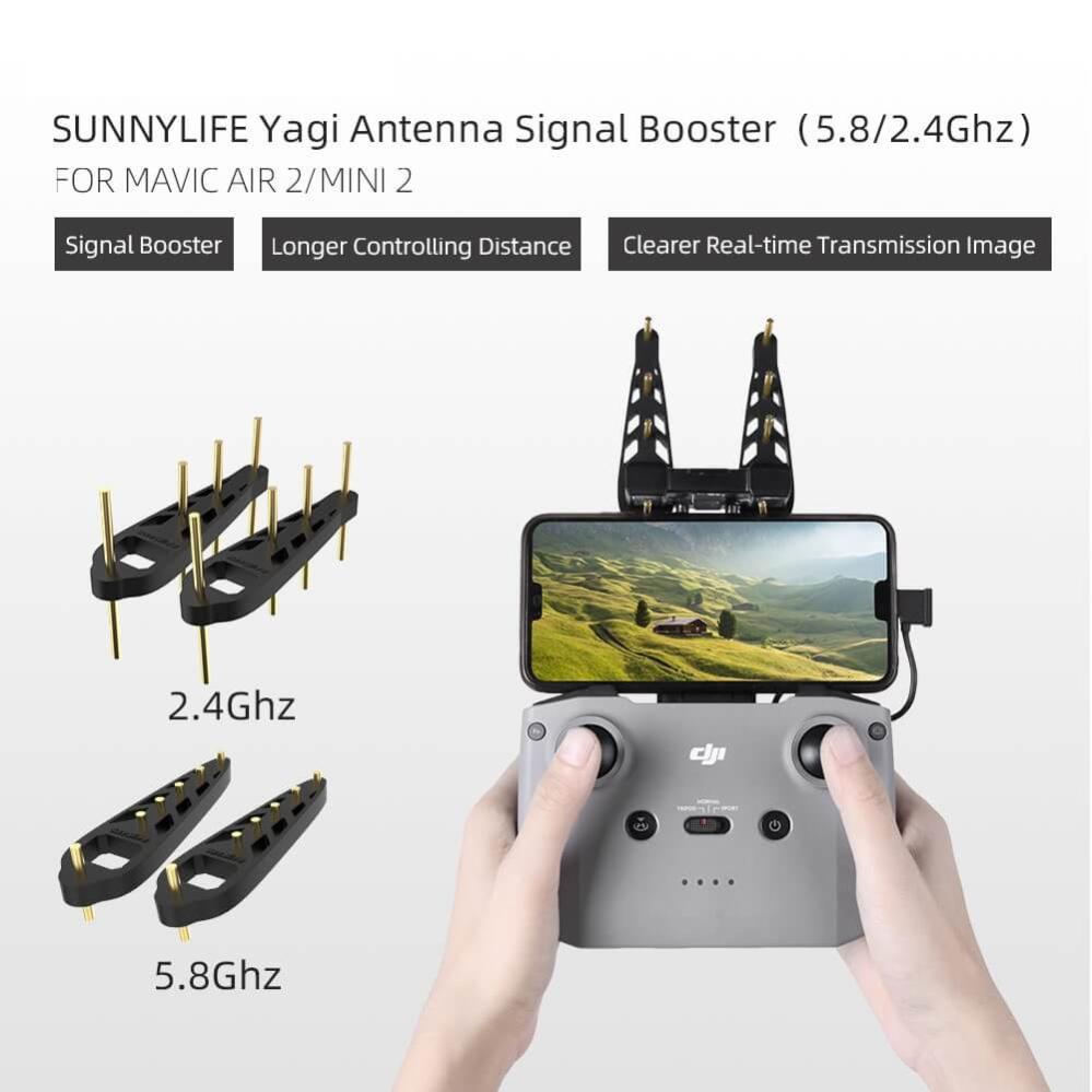  Sunnylife Signalförstärkare 2.4 GHz för DJI Mavic 3/Air 2S/Mavic Air 2/Mini 2.