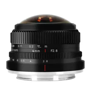  7Artisans 4mm f/2.8 Fisheye-objektiv APS-C för Fujifilm X