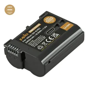  Jupio kamerabatteri 2400mAh för Nikon EN-EL15C USB-C input