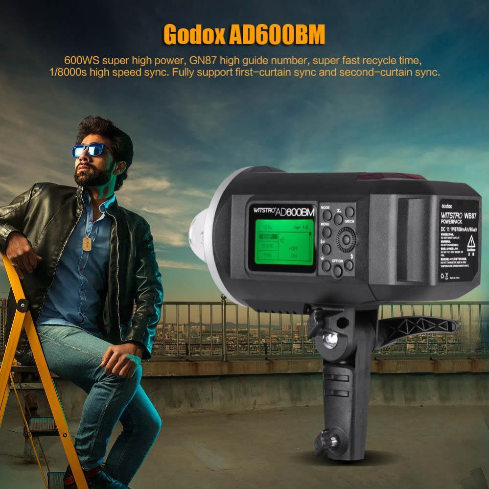  Godox Witstro AD600BM Studioblixt-kit med fäste för Bowens