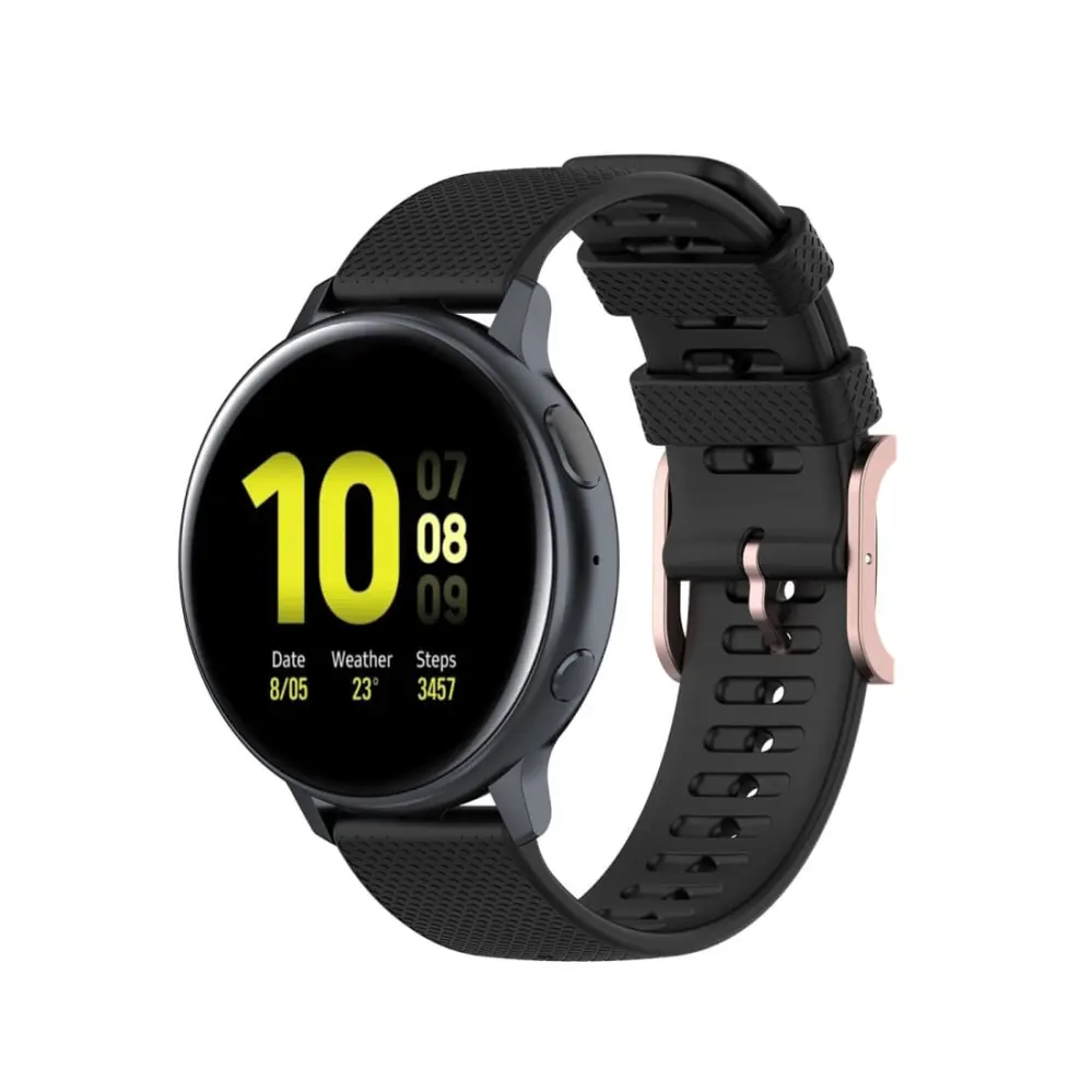  Silikonarmband Svart för Smartwatch 20mm Universal modell