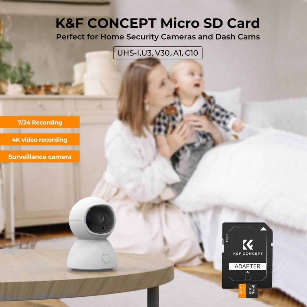  K&F Concept Minneskort 64GB Micro SD-kort U3/V30/A1 95MB/s