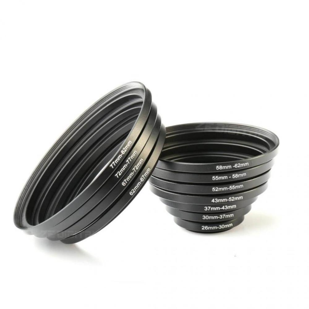  K&F Concept Paket med 11st Step-Up ringar 26-82mm