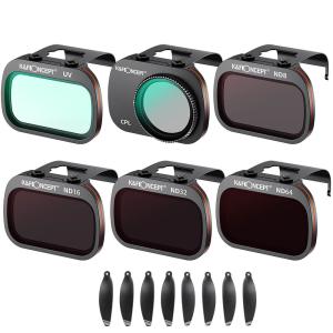  K&F Concept Filter-Kit 6 i 1 ND8 ND16 ND32 ND64 CPL UV för DJI Mavic Mini 1/2