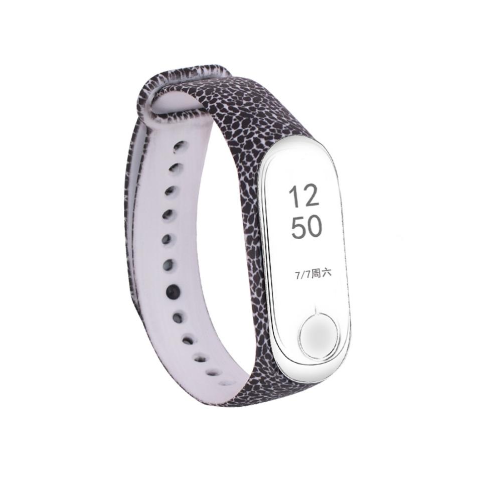  Armband för Xiaomi Mi Band 3/ 4 silikon Leopardmönster