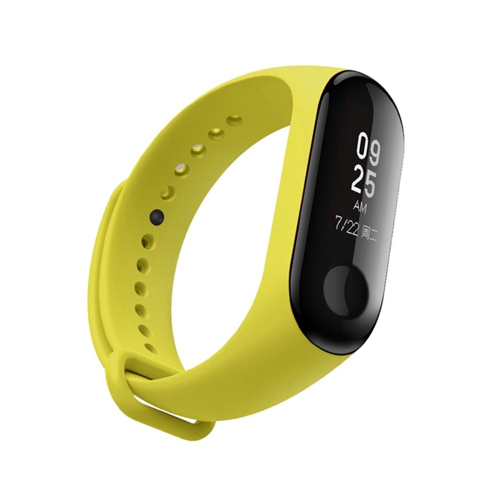  Armband för Xiaomi Mi Band 3 Gul silikon