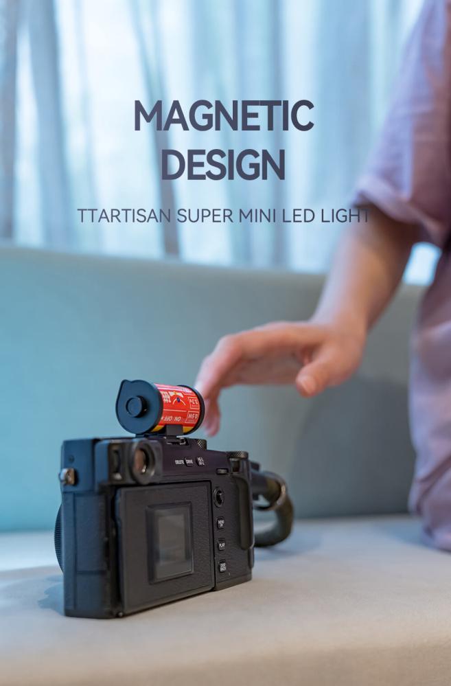  TTArtisan Mini Magnetisk LED-belysning – Retroinspirerad i form som en Filmrulle