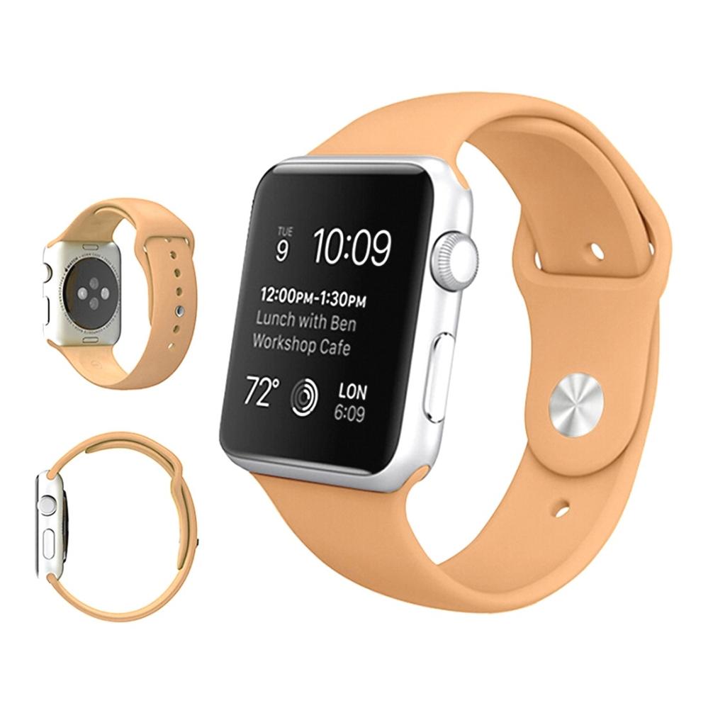  Armband för Apple Watch 38/40/41mm silikon Beige