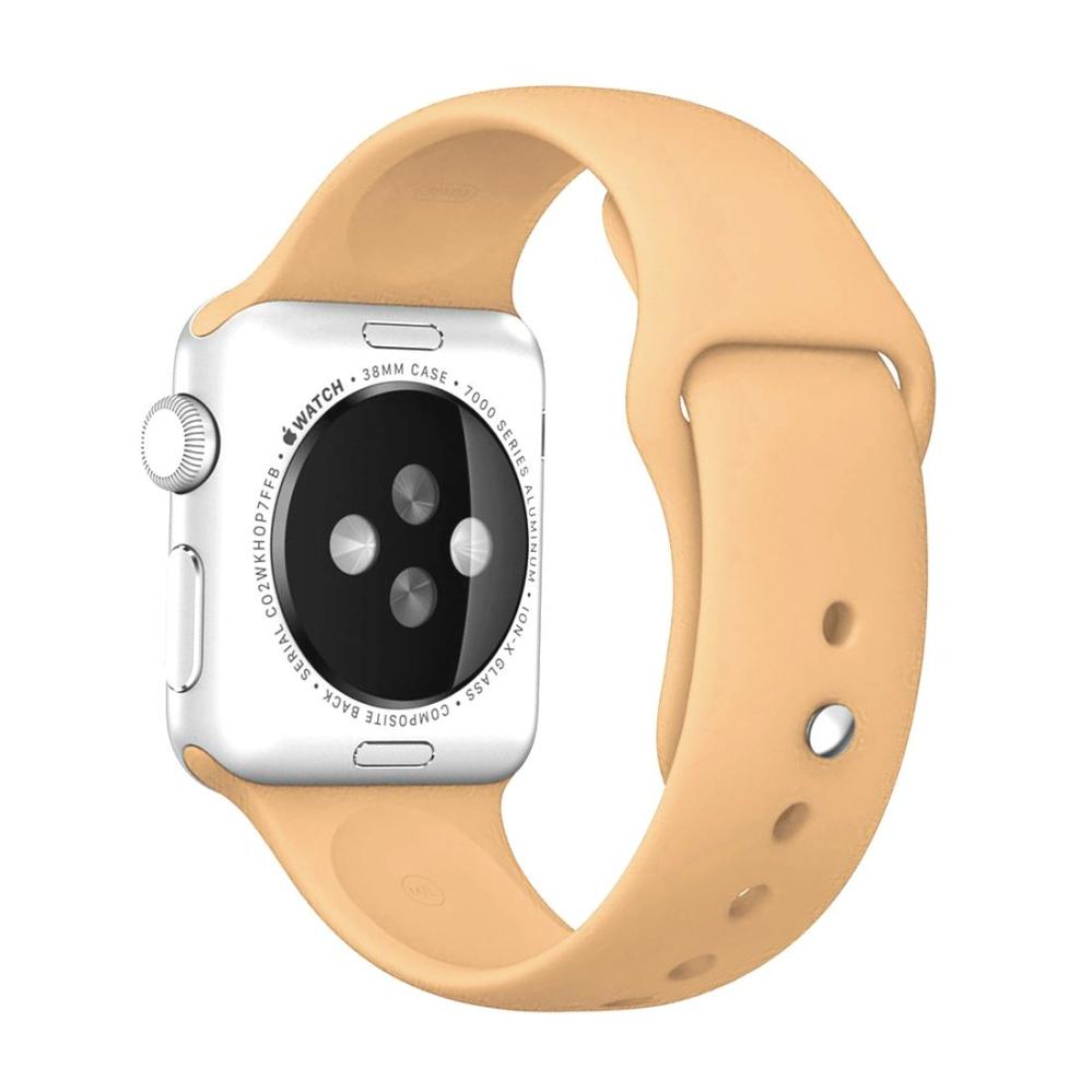  Armband för Apple Watch 38/40/41mm silikon Beige