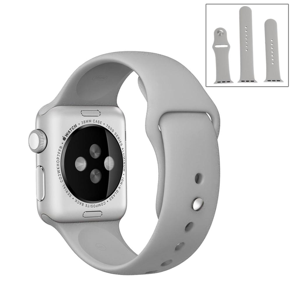  Armband för Apple Watch 38/40/41mm silikon Grå