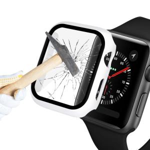  Displayskydd med ram för Apple Watch serie 5 / 4 40mm av härdat glas