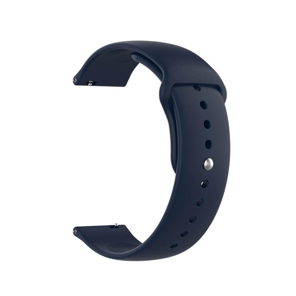  Silikonarmband Navyblå för 18mm Watch med stiftspänne 130-192mm