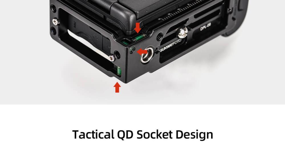  Sunwayfoto L-Bracket Universal med QD-uttag