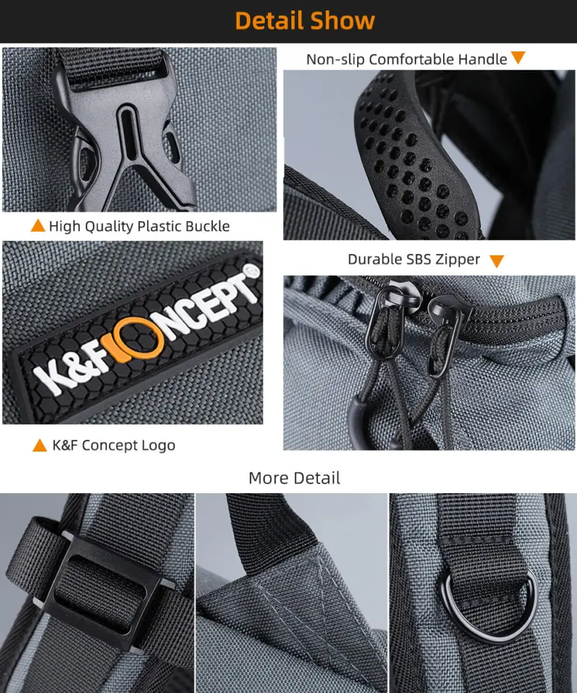 K&F Concept Kameraryggsäck med extra stötskydd