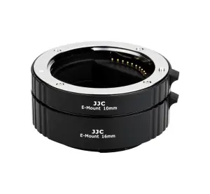  JJC Mellanringar 10mm 16mm elektronisk för Sony E AET-SES(II)