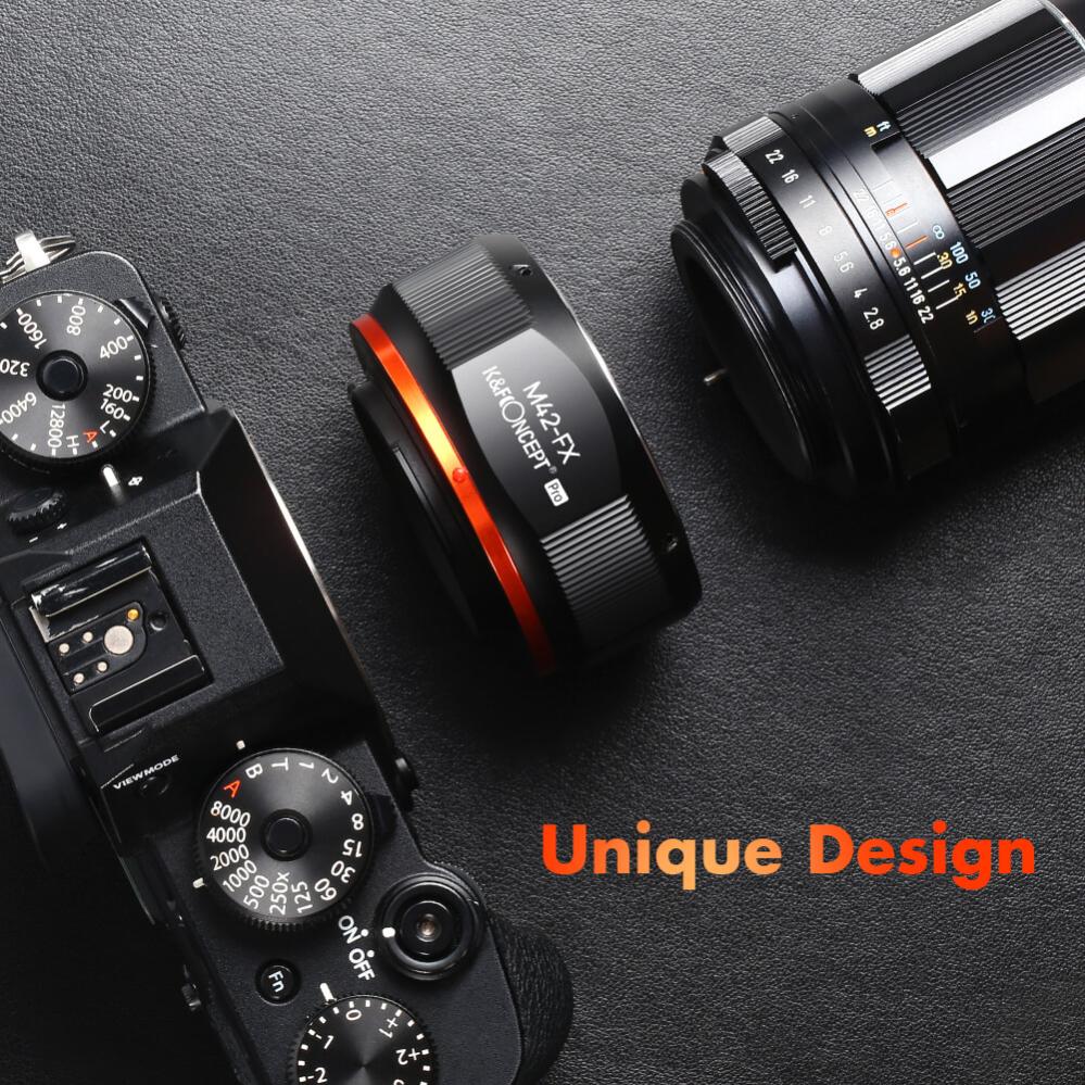  K&F Concept Objektivadapter Pro till M42 objektiv för Fujifilm X kamerahus