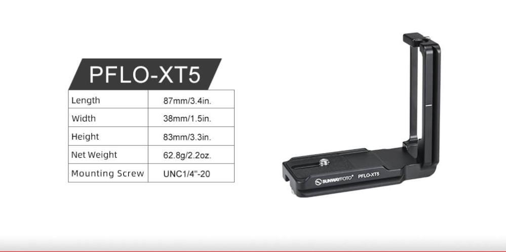  Sunwayfoto L-Bracket för Fujifilm X-T5