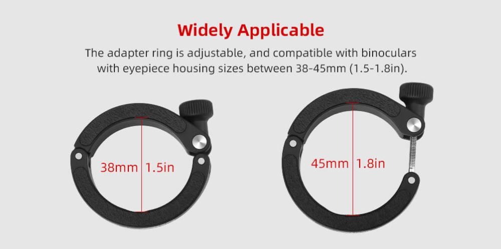  Sunwayfoto BA-43 Mobilhållare för kikare magnetisk modell med adapterring