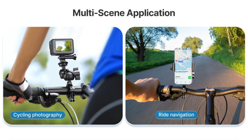  Ulanzi Mobilhållare/Actionkamerahållare för cykel