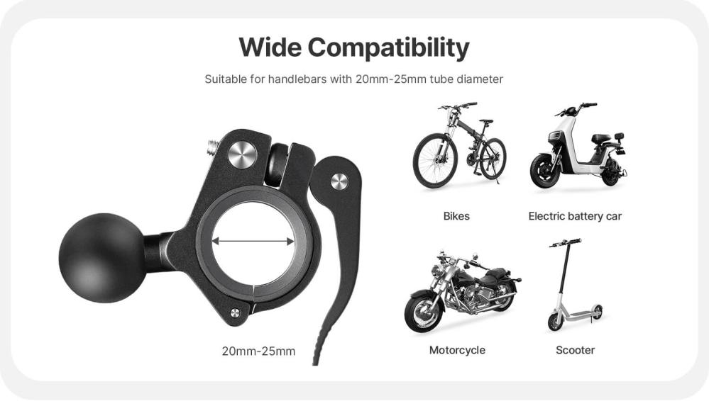  Ulanzi Mobilhållare/Actionkamerahållare för cykel