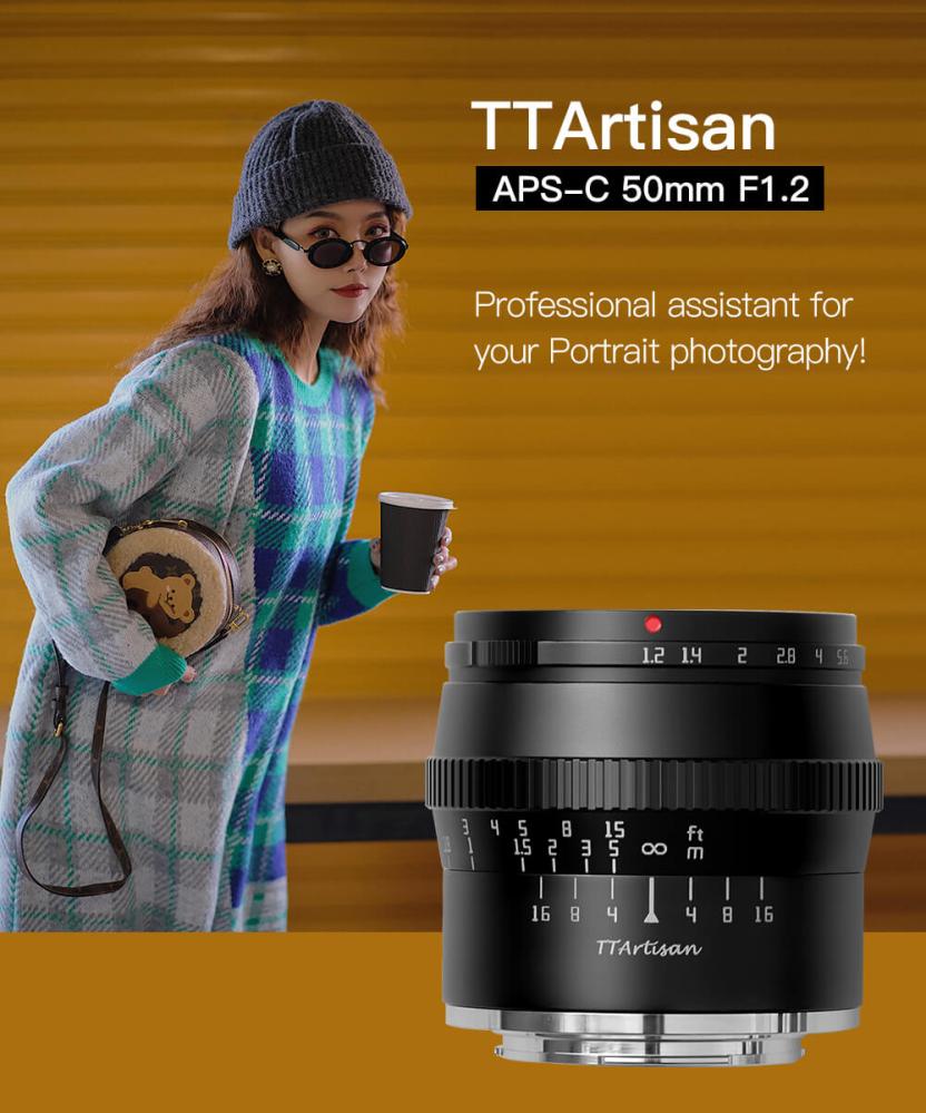  TTArtisan 50mm f/1.2 Objektiv för Micro 4/3