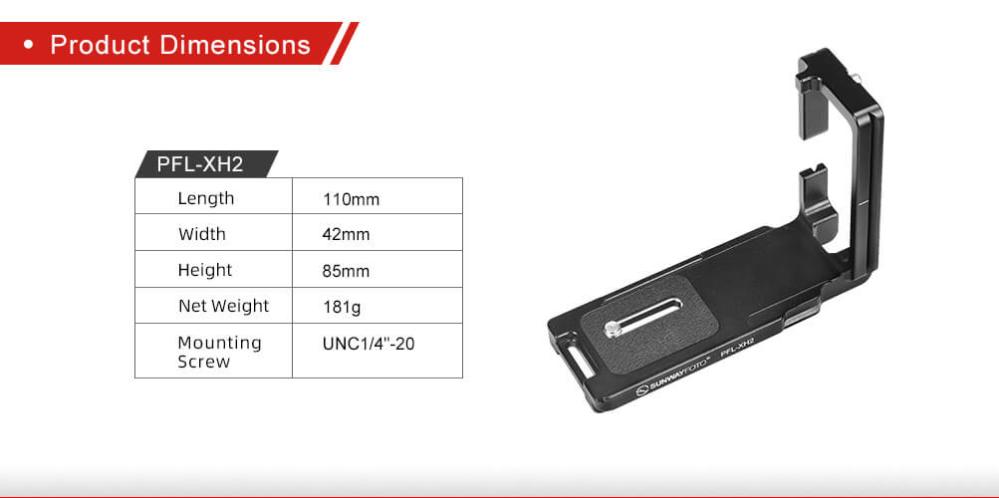  Sunwayfoto L-Bracket för Fujifilm X-H2/X-H2S