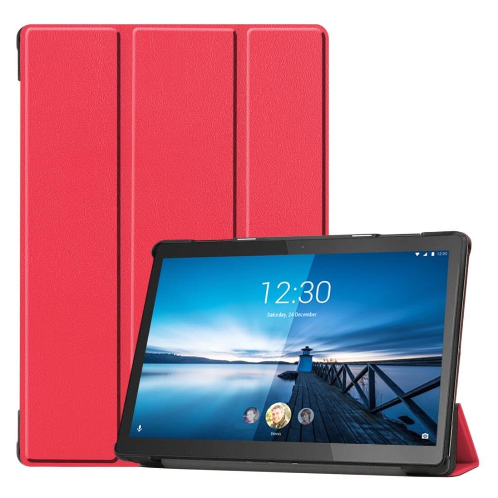  Fodral för Lenovo Tab M10 FHD Sleep/Wake-up funktion Röd