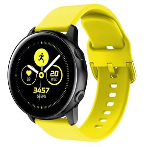  Armband för Galaxy Watch Active Gul silikon 20mm