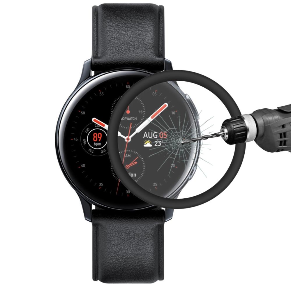  Displayskydd med Svart ram för Galaxy Watch Active 2 44mm