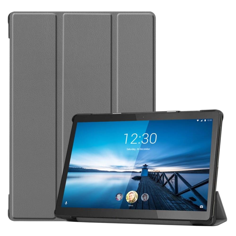  Fodral för Lenovo Tab M10 FHD Sleep/Wake-up funktion grå