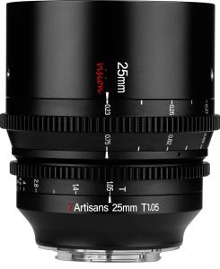  7Artisans 25mm T1.05 Vision Cinema Objektiv APS-C för Sony E