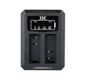  JJC USB-driven dubbel batteriladdare för Panasonic DMW-BLG10/BLE9 Leica BP-DC15