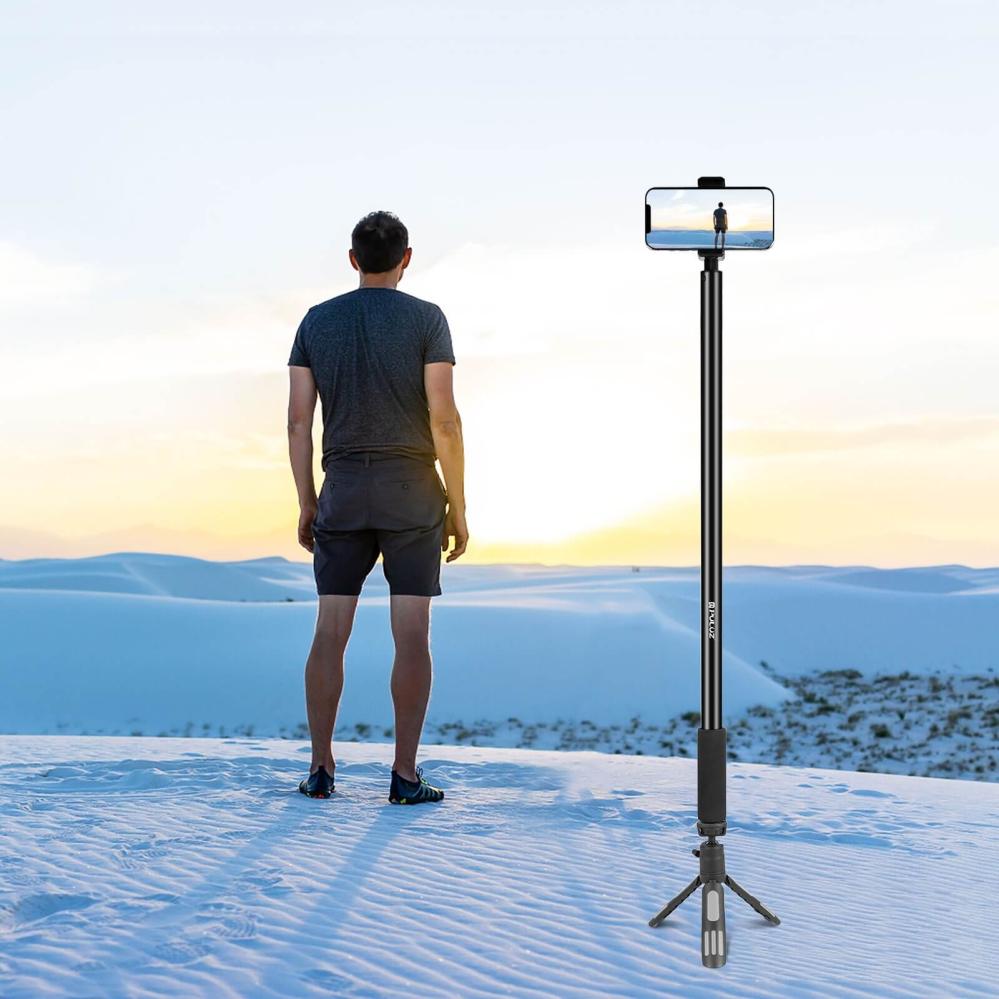  Puluz Selfiepinne 200cm utdragsbar för kamera/mobil/actionkamera av metall