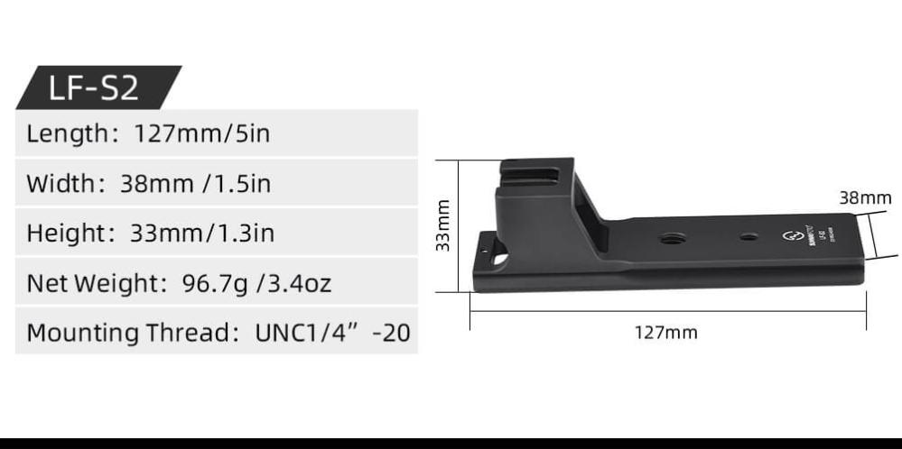  Sunwayfoto LF-S2 Stativfäste för Sony FE 200-600