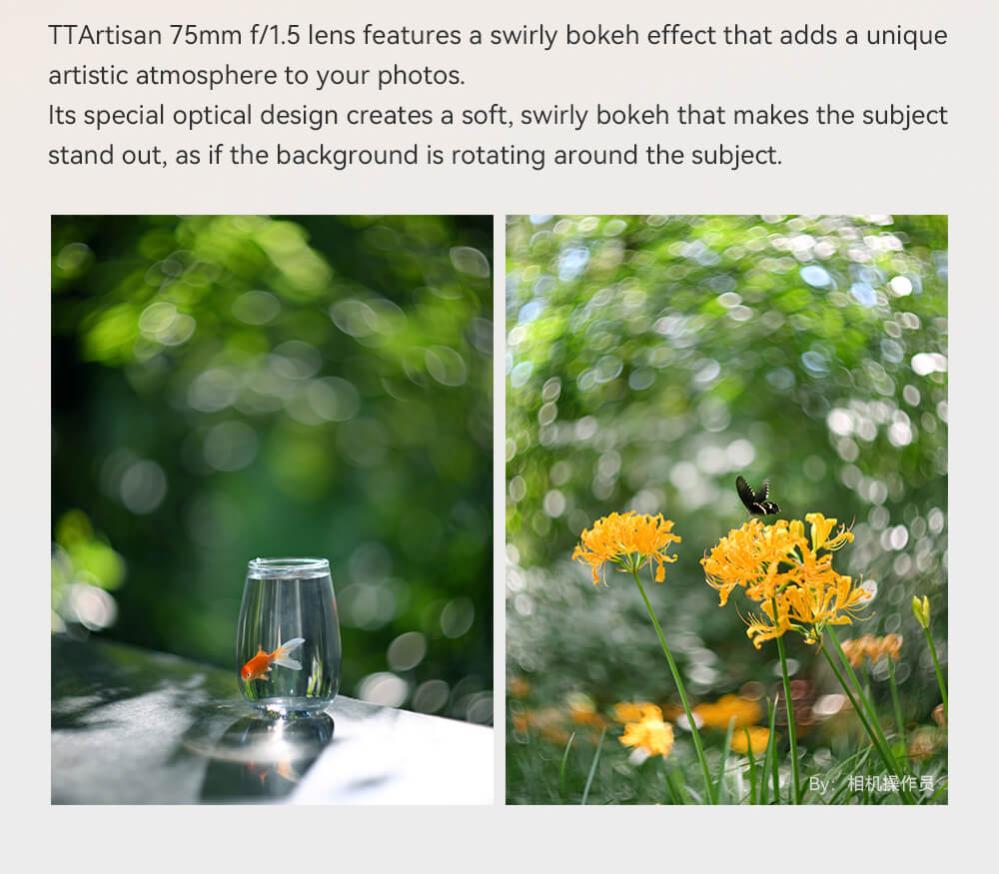  TTArtisan 75mm f/1.5 Swirly Bokeh för M42 – Skapa en unik, konstnärlig look