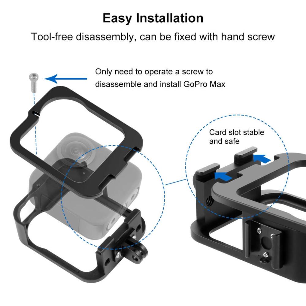  Puluz Skyddsburram i aluminiumlegering för GoPro Max