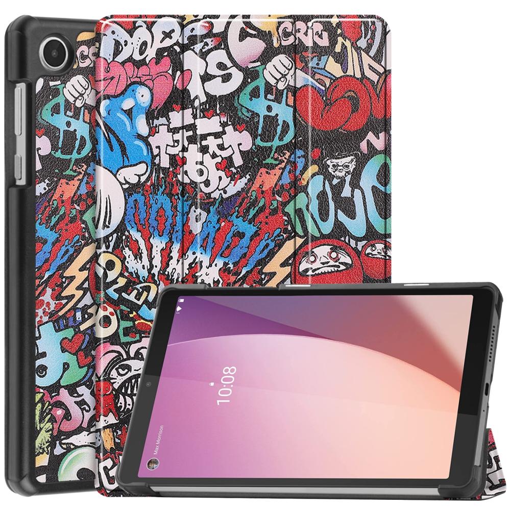  Fodral för Lenovo Tab M8 4th Gen Graffitimönster